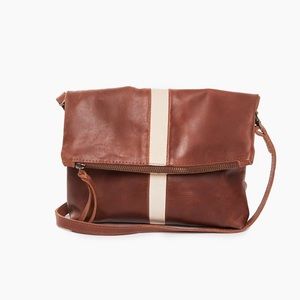 ABLE Emnet Foldover Crossbody Whiskey Bone